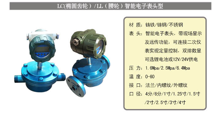 橢圓齒輪流量計遠傳智能型特點